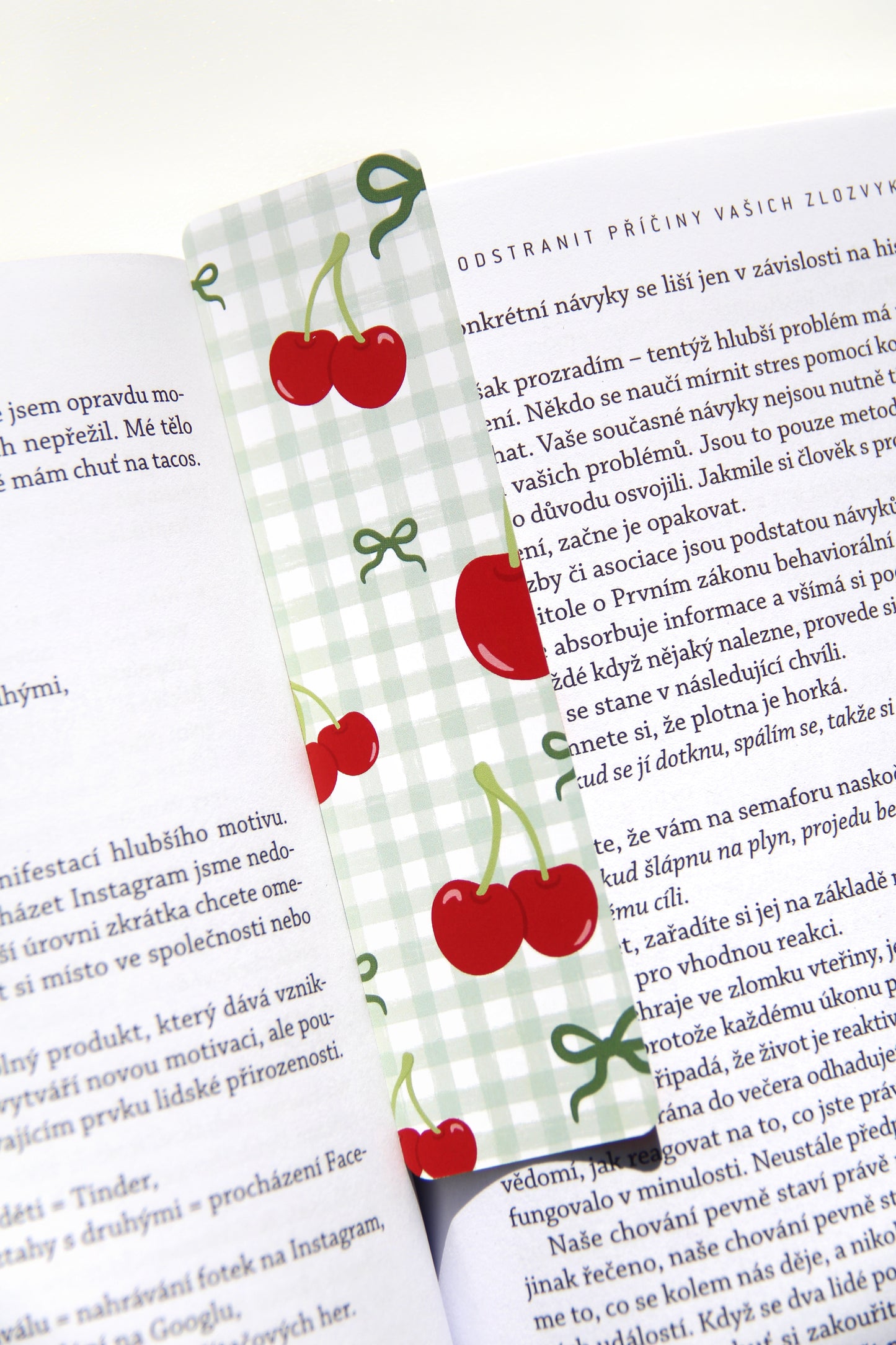 Záložka - Cherries Green