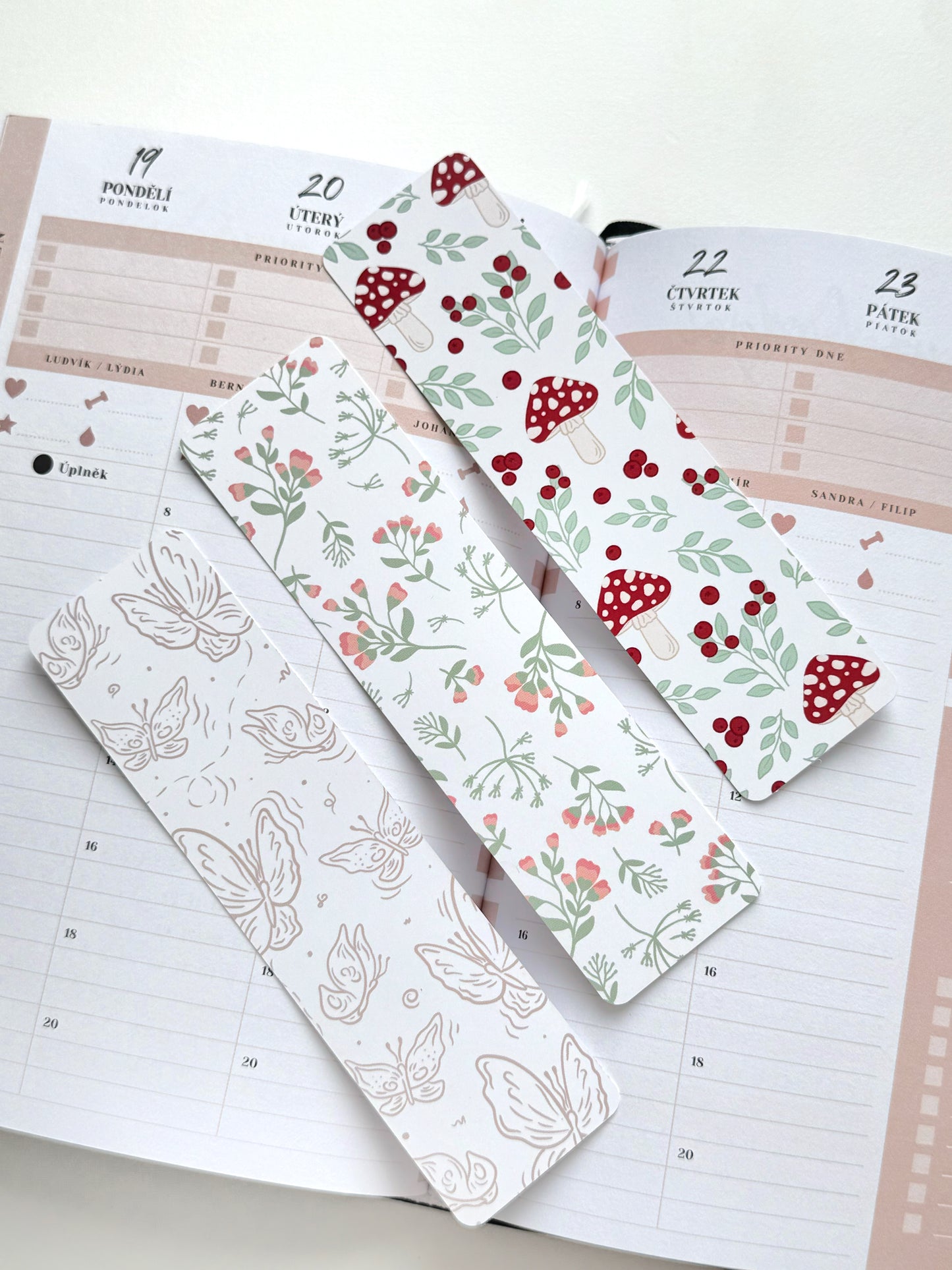 Set 3 záložek - Nature