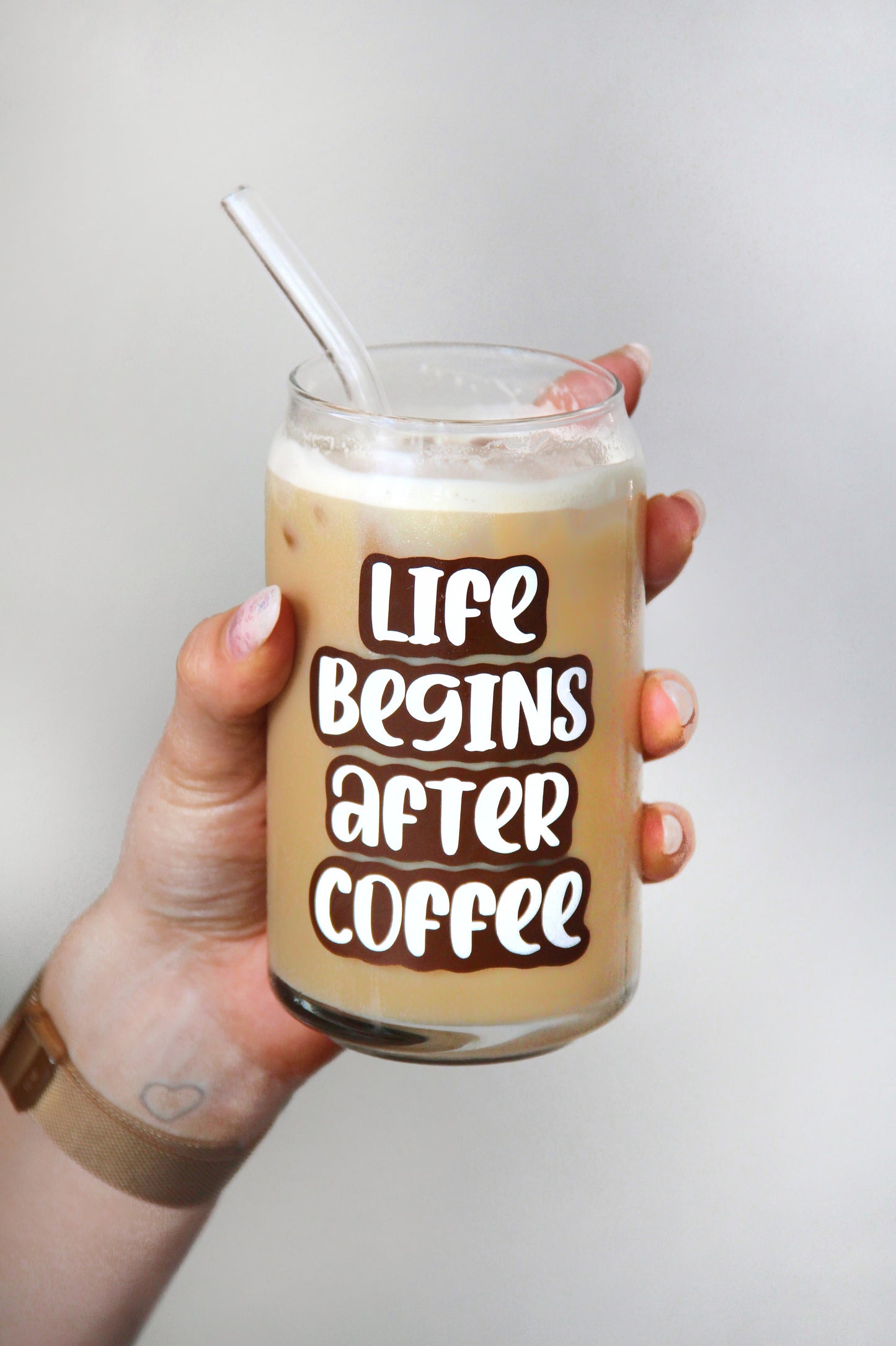 Sklenička - LIFE BEGINS AFTER COFFEE