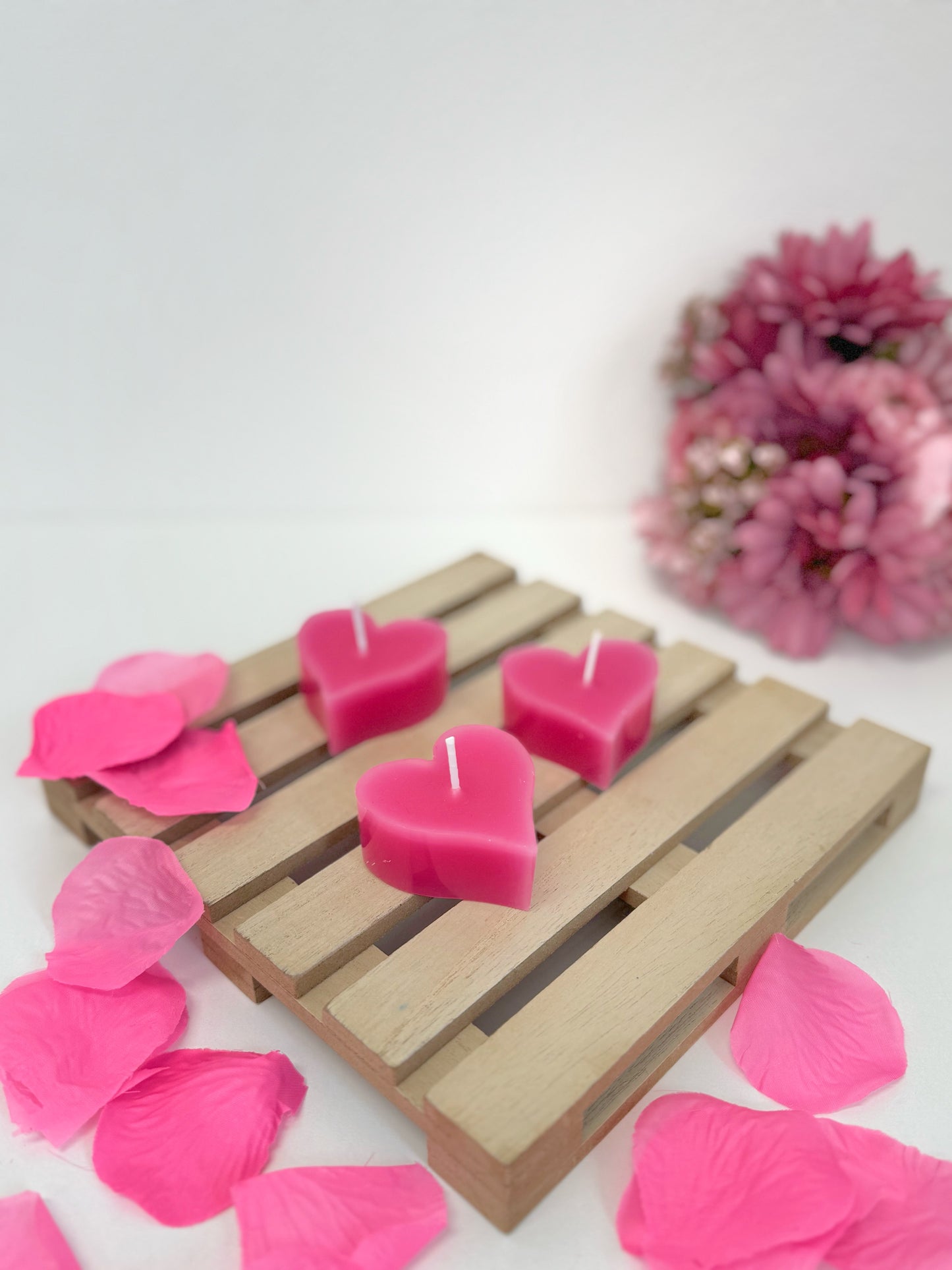 Svíčka - Pink heart