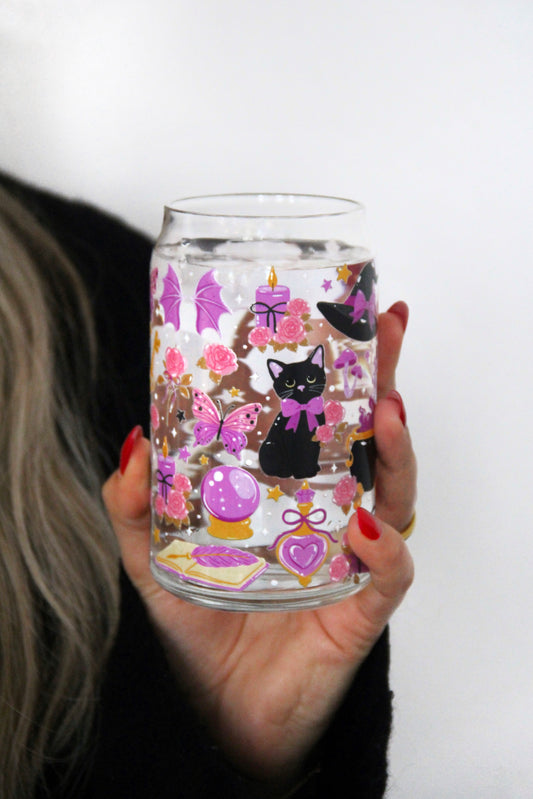 Sklenička - Magic cat