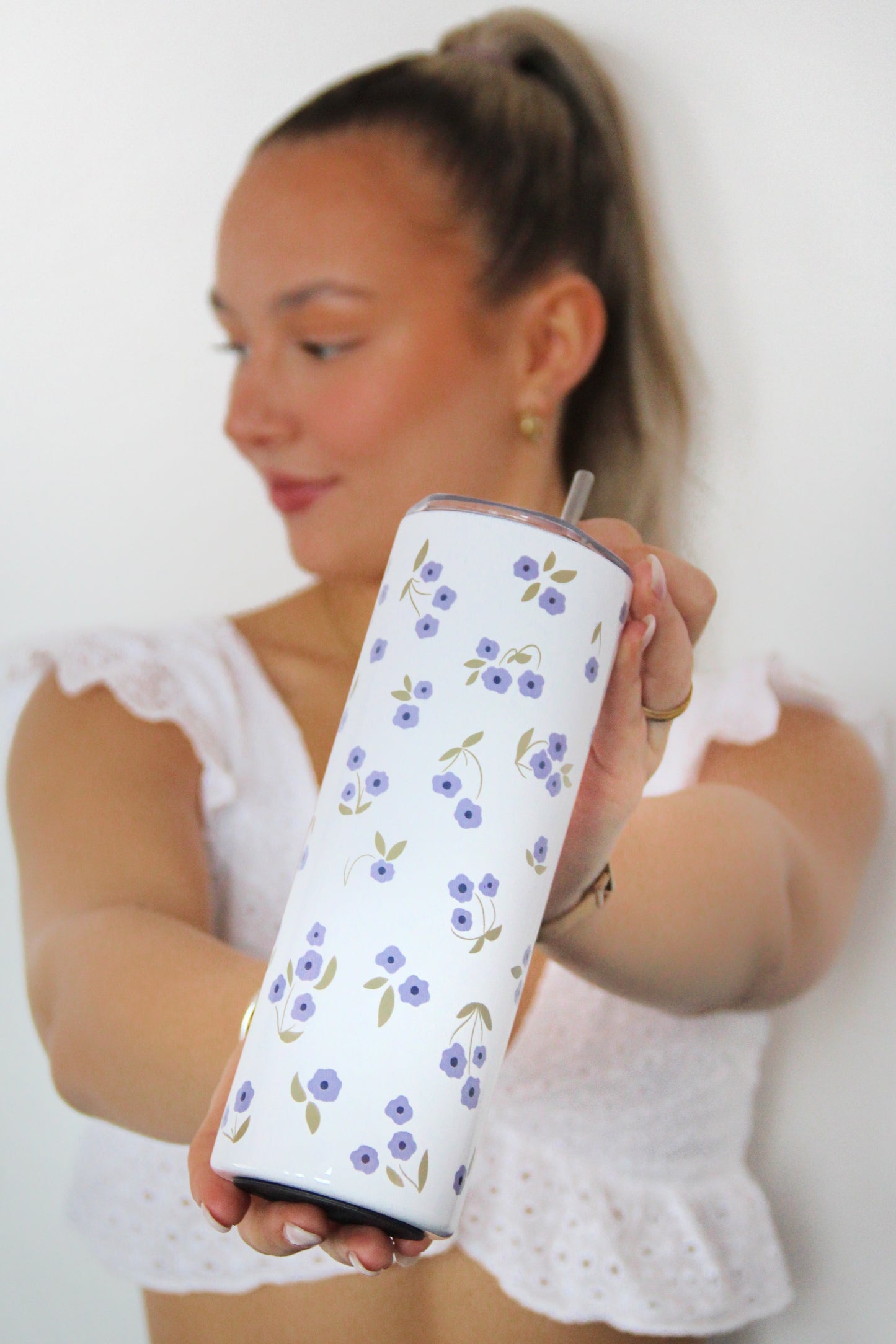 Termo kelímek - Blue flowers