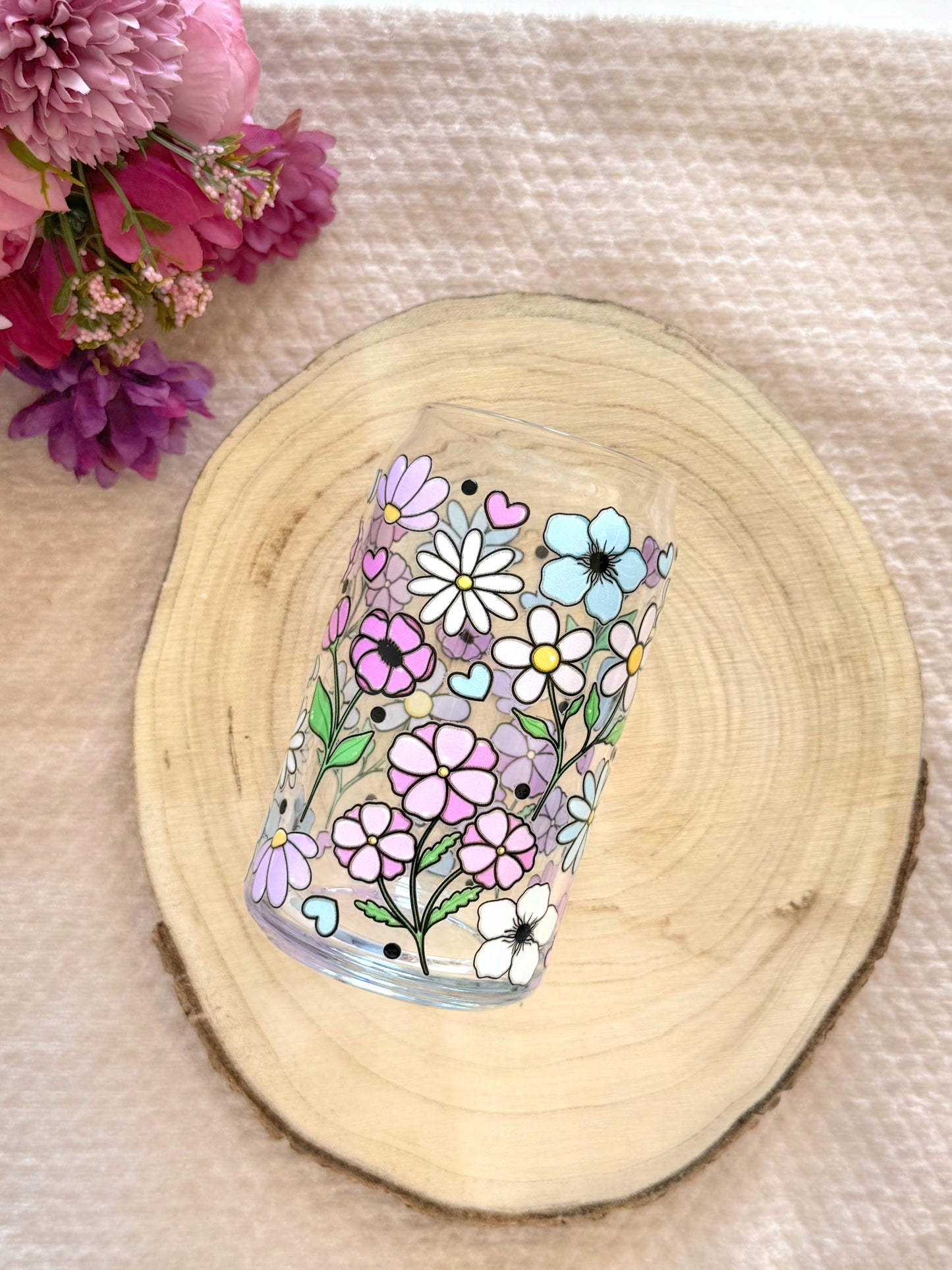 Sklenička - Garden flowers