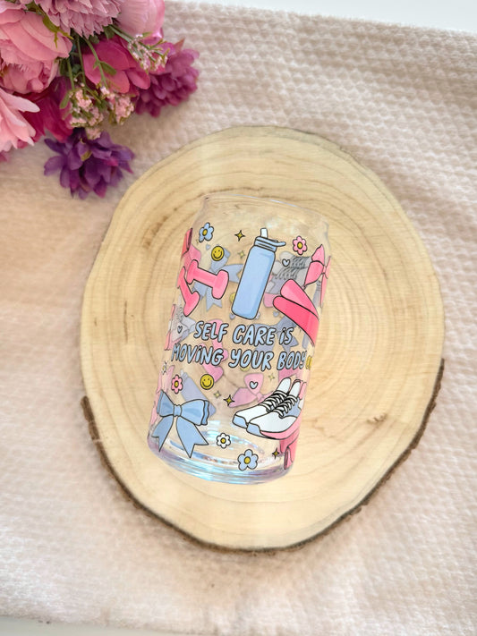 Sklenička - SELF CARE IS MOVING YOUR BODY