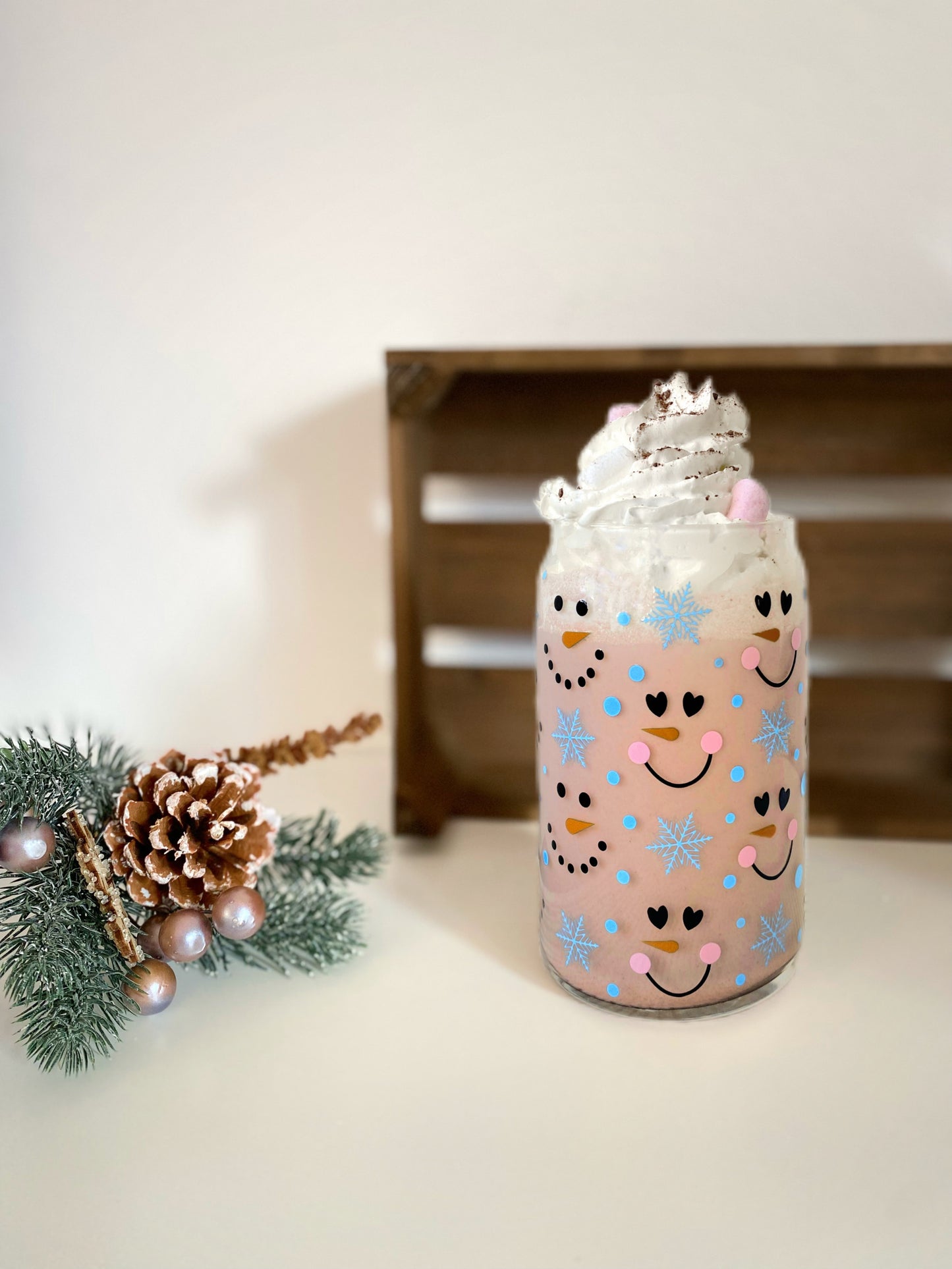 Sklenička - Snowman