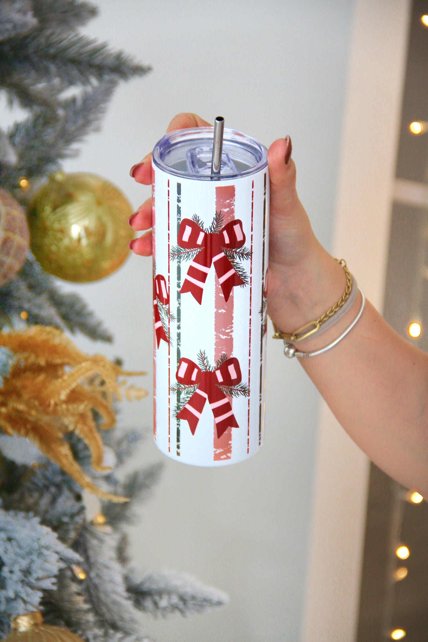Termo kelímek - Christmas bows