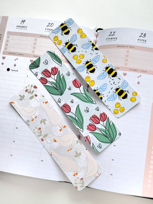 Set 3 záložek - Spring