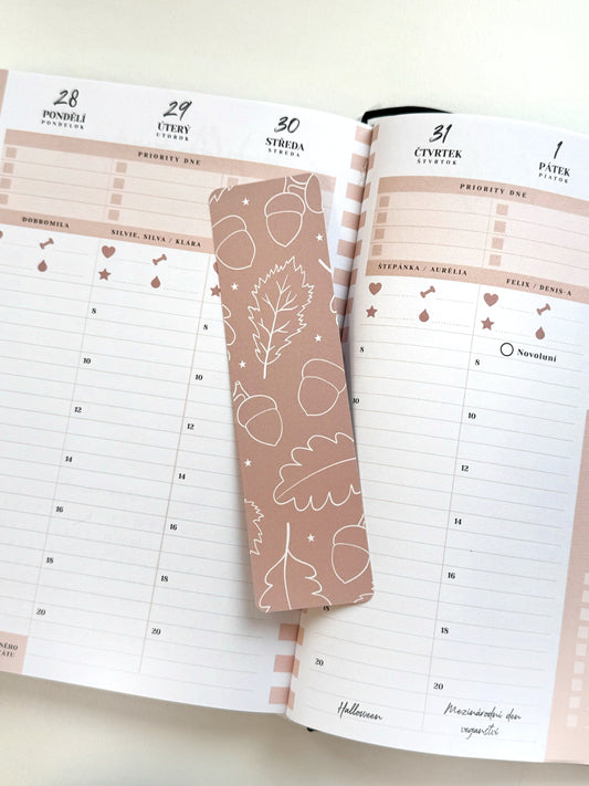 Záložka - Brown fall