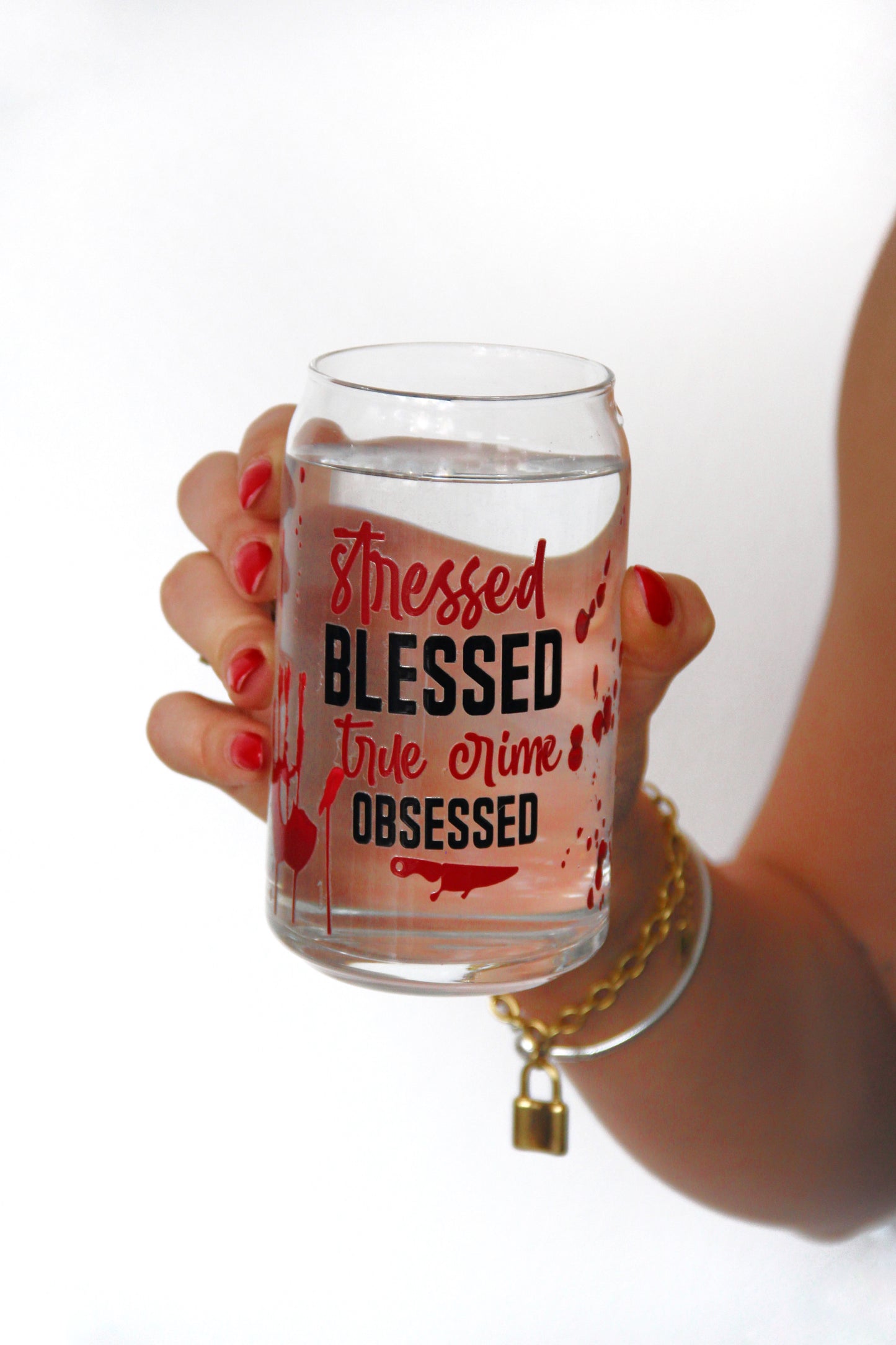 Sklenička - stressed BLESSED true crime OBSESSED