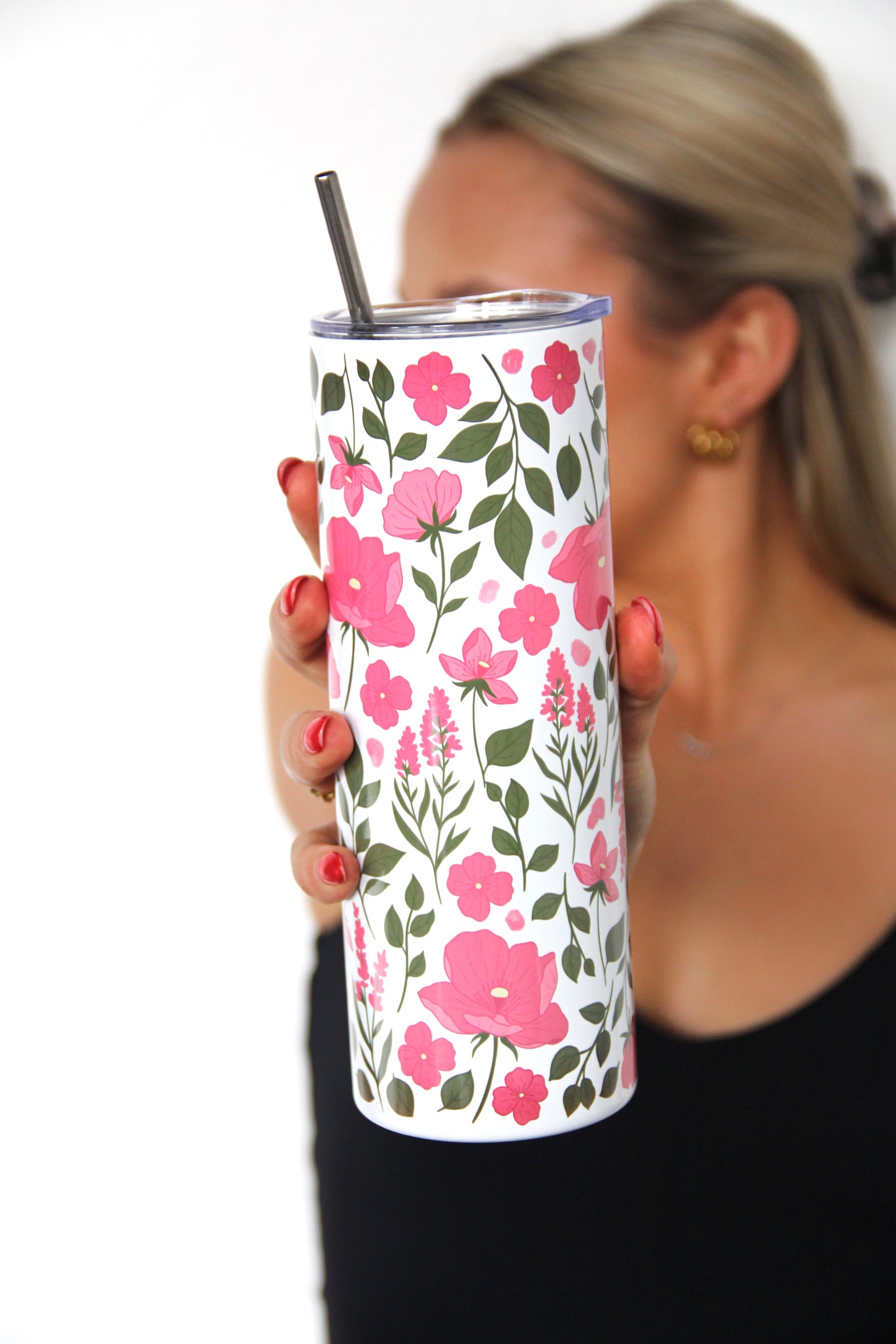 Termo kelímek - Pink flowers