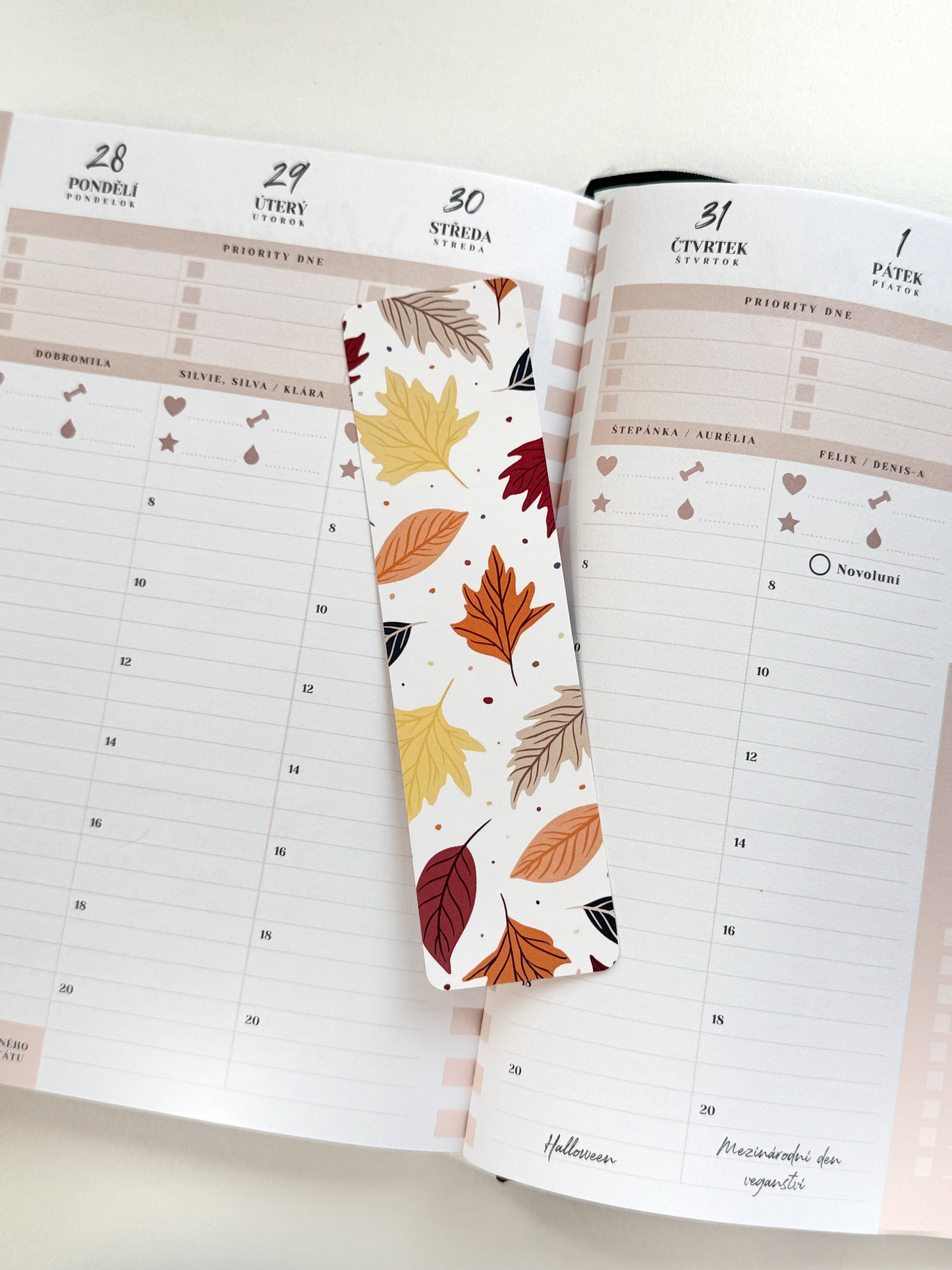 Záložka - Fallen leaves