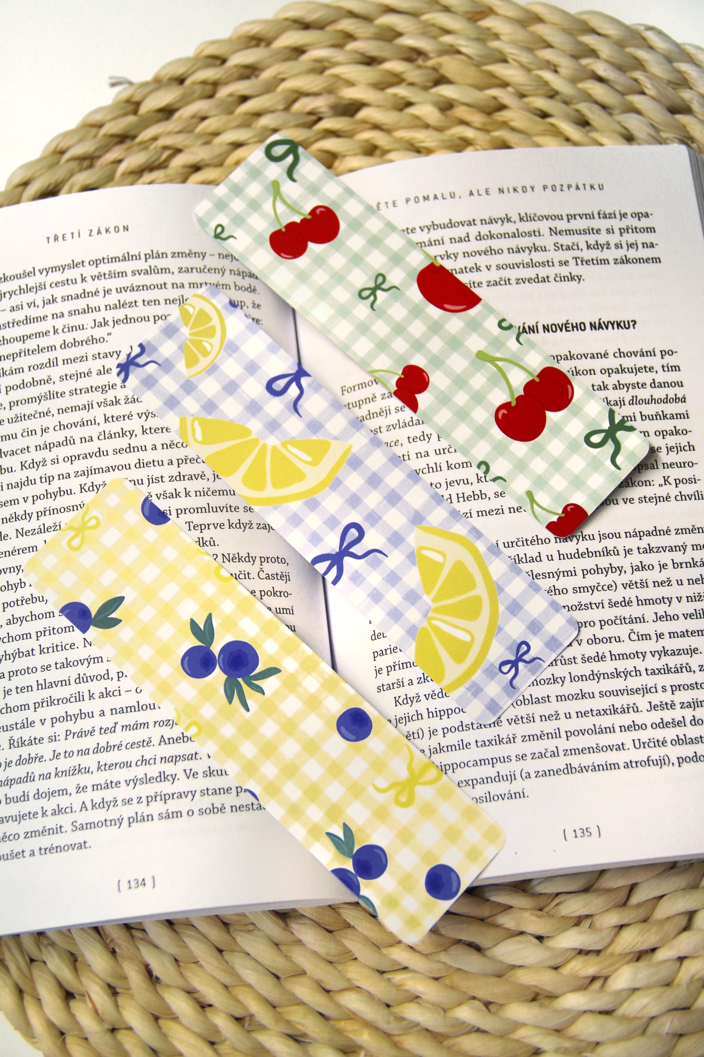 Set 3 záložek - Fruit