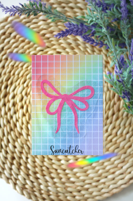 Suncatcher - Pink bow