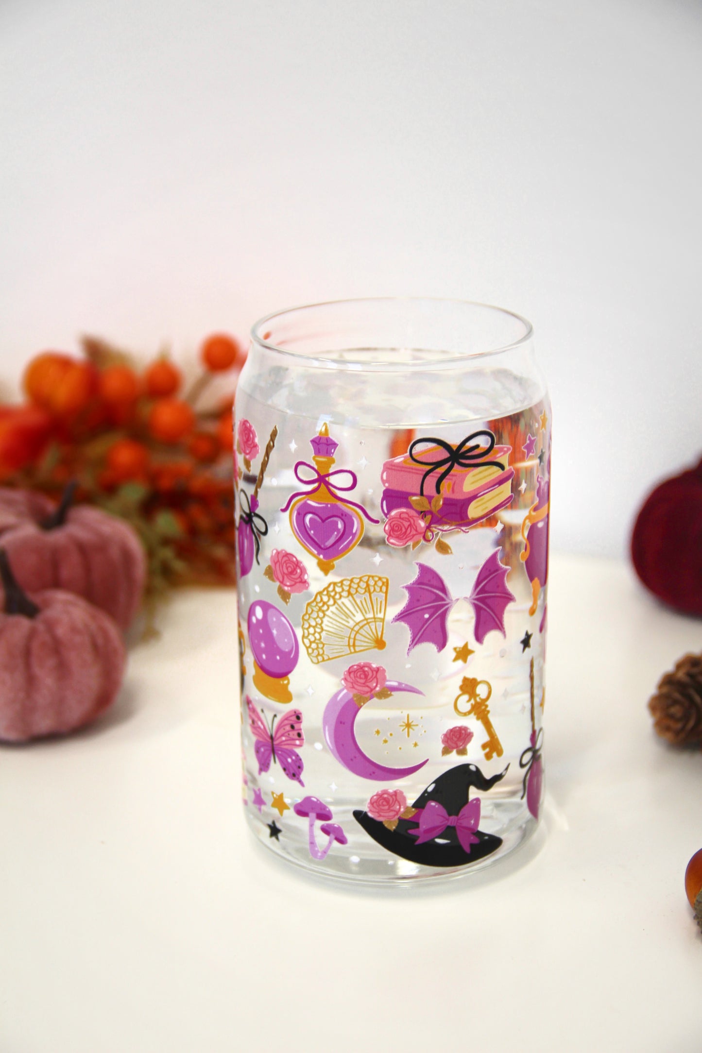 Sklenička - Magic cat