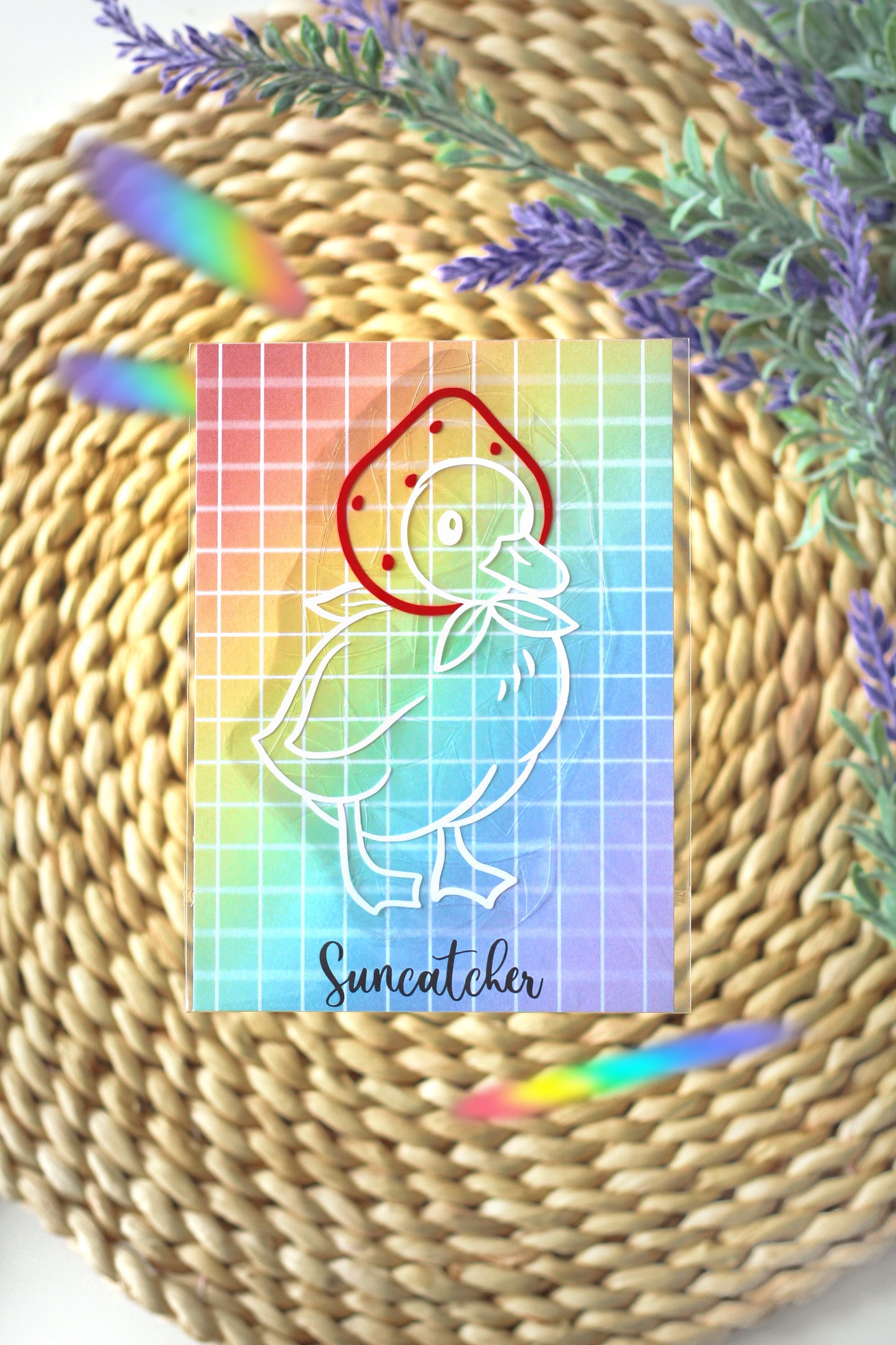 Suncatcher -Strawberry duck