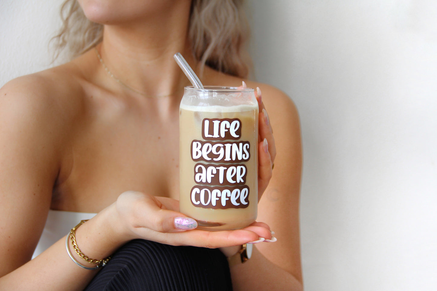 Sklenička - LIFE BEGINS AFTER COFFEE