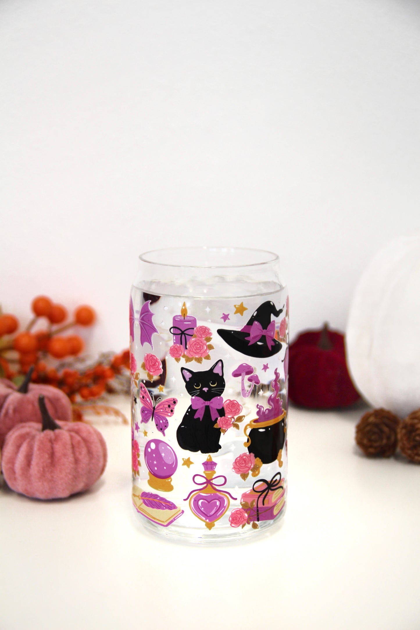 Sklenička - Magic cat