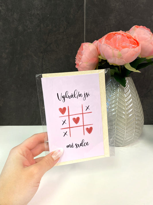 Přáníčko - Vyhrál/a jsi mé srdce