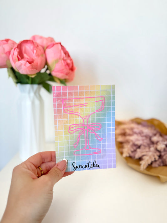 Suncatcher - Drink with bow