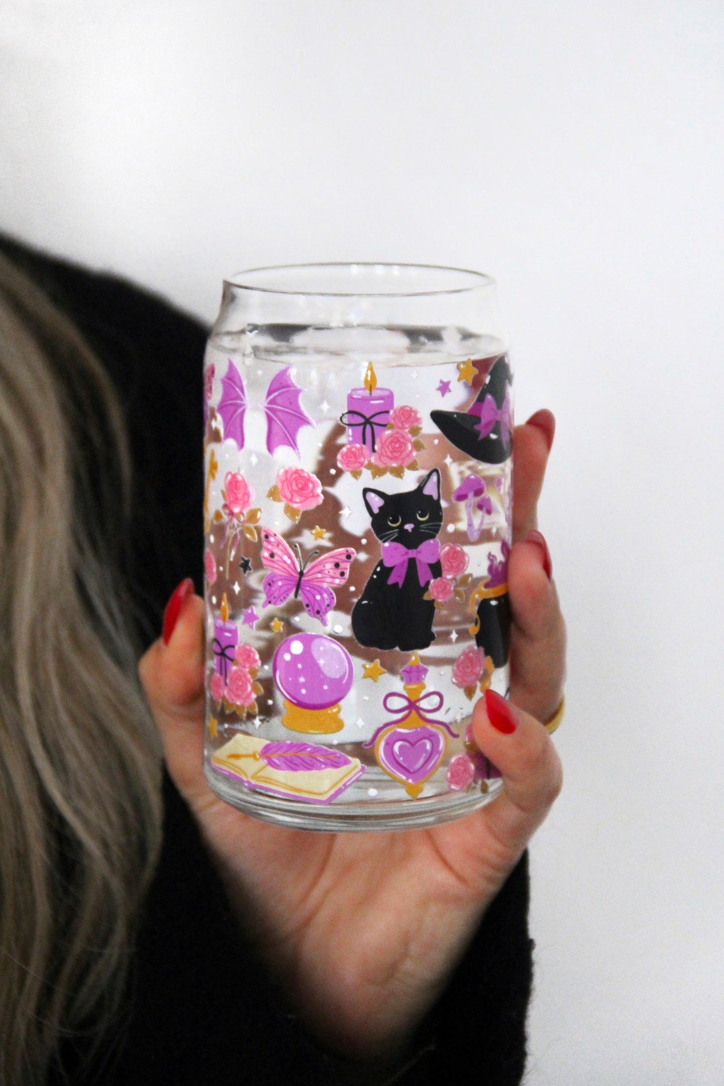 Sklenička - Magic cat