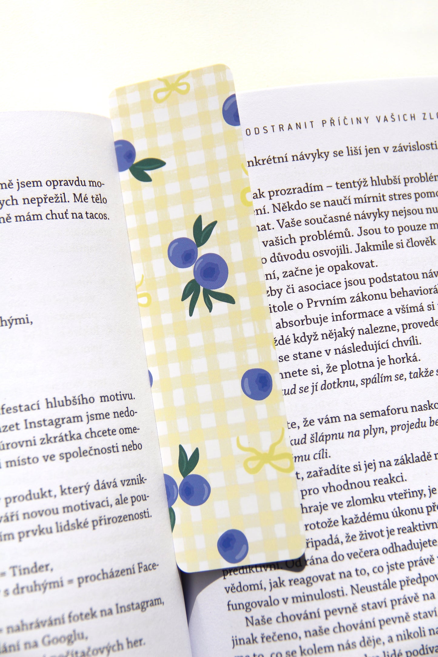 Záložka - Blueberries Yellow