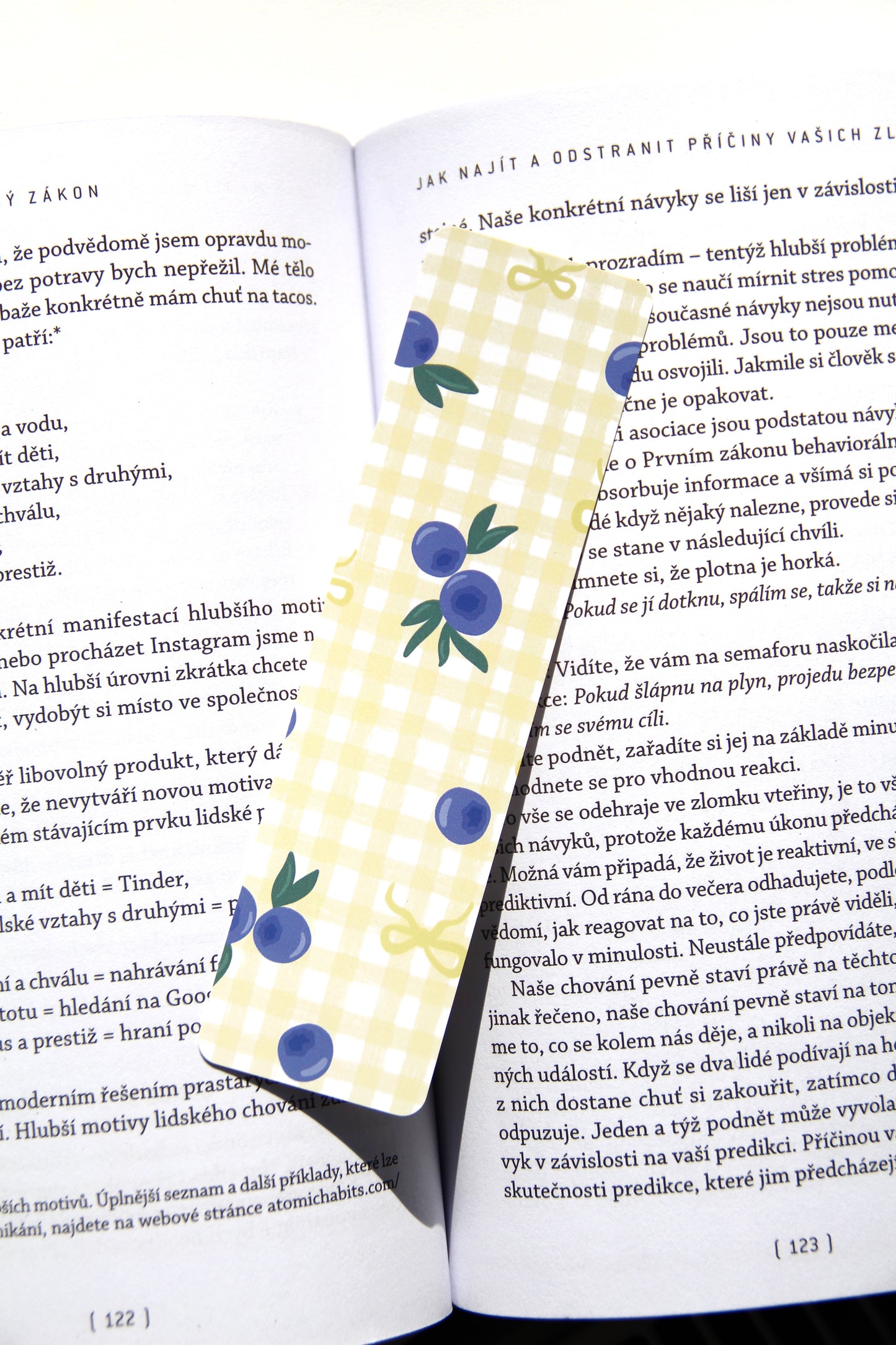 Záložka - Blueberries Yellow