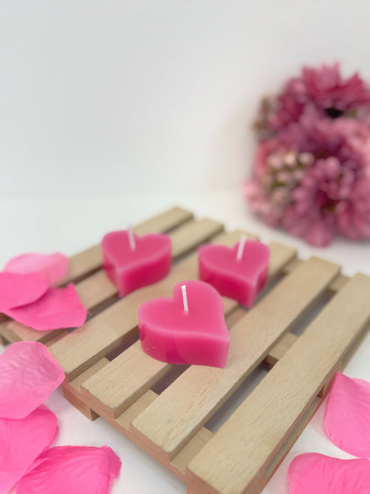 Svíčka - Pink heart