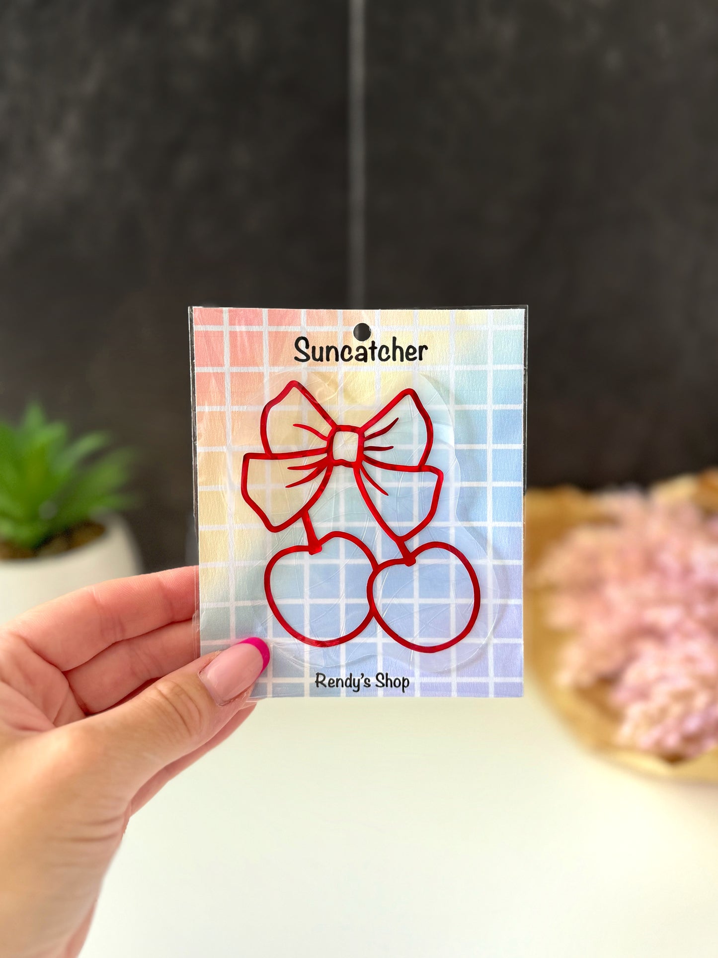 Suncatcher - Cherry bow