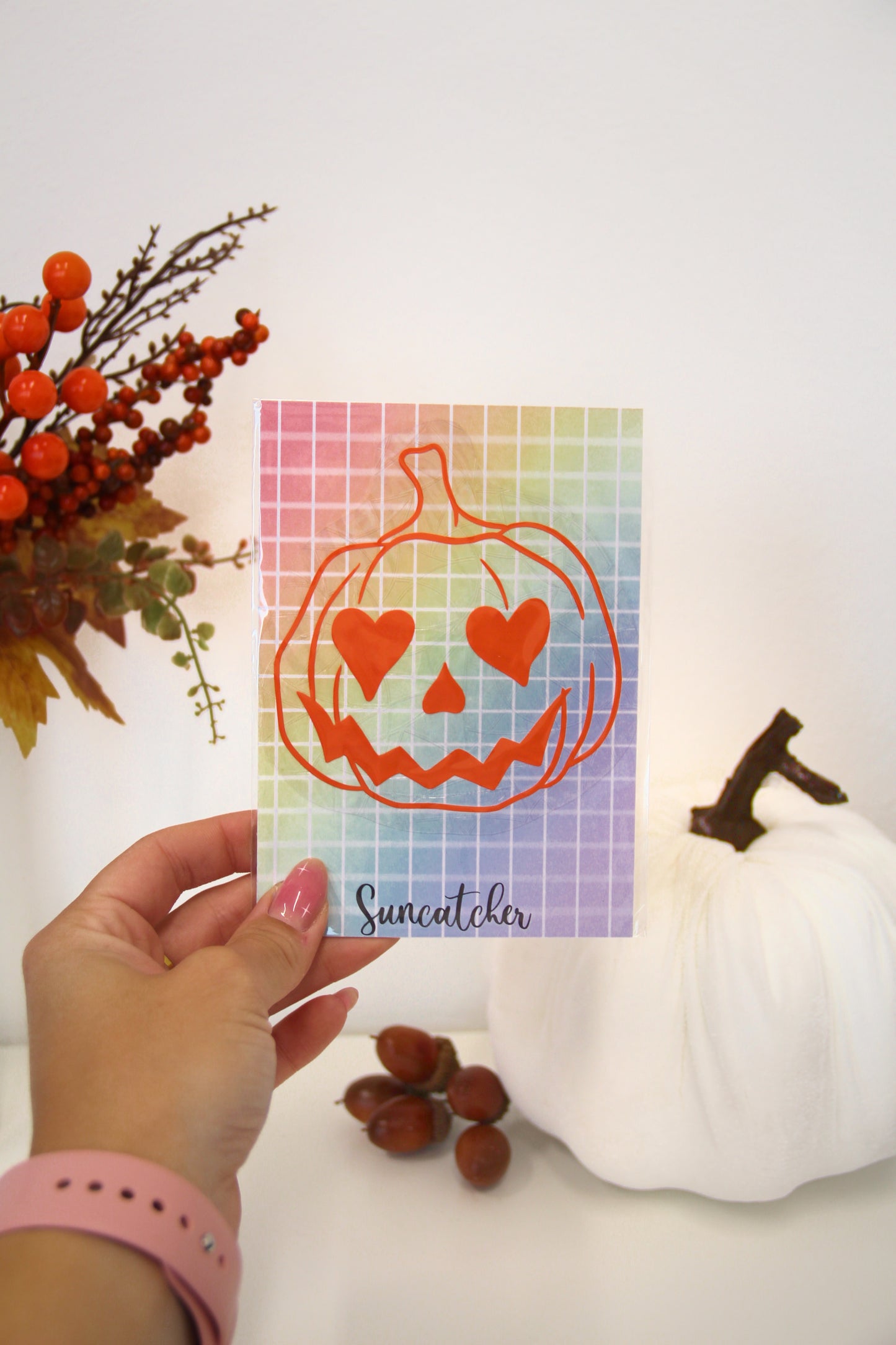 Suncatcher - Spooky pumpkin