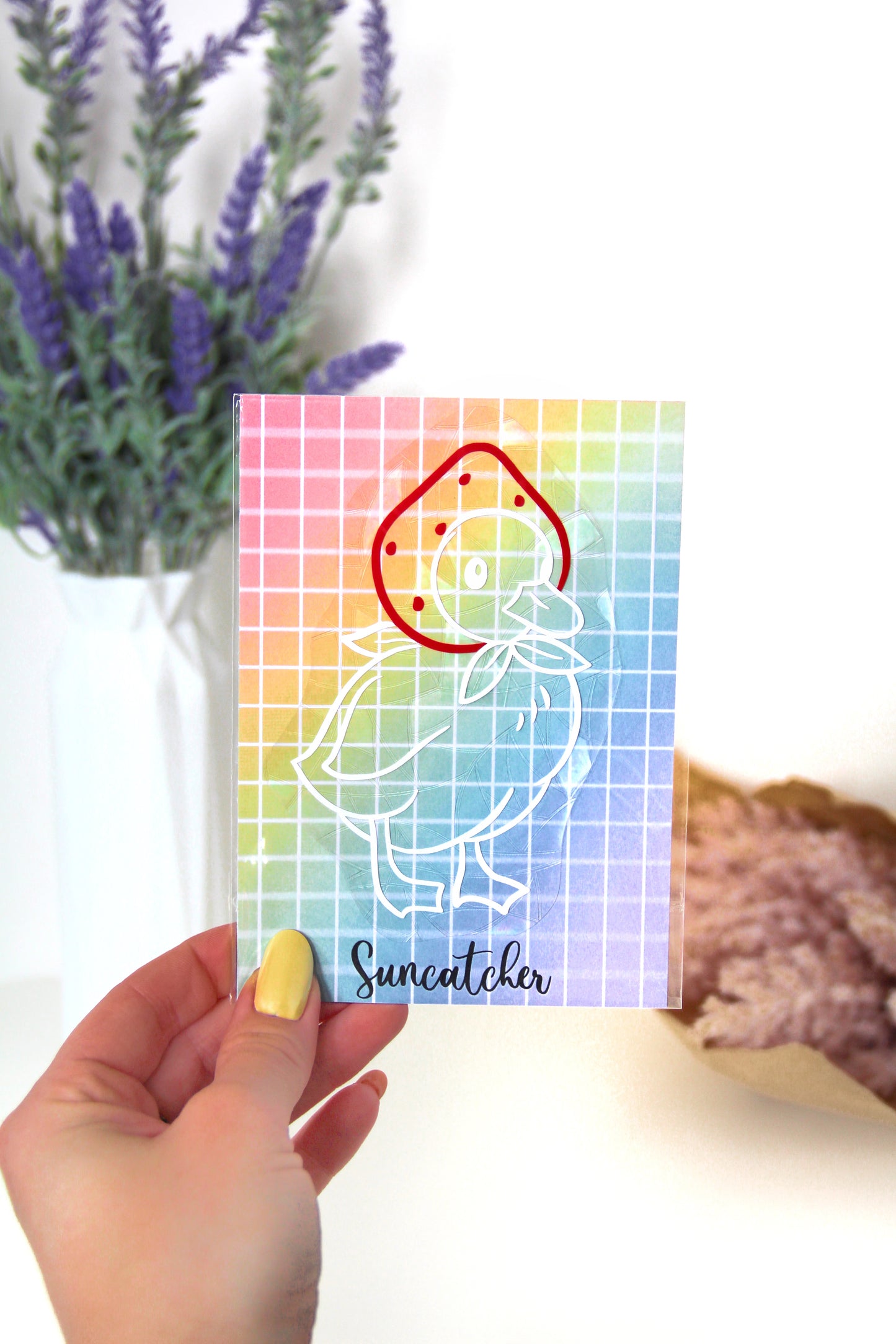 Suncatcher -Strawberry duck