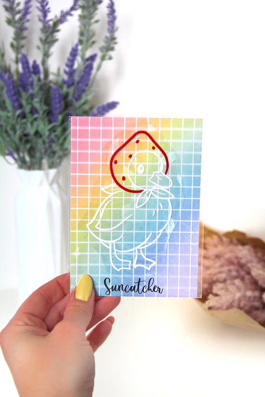 Suncatcher -Strawberry duck