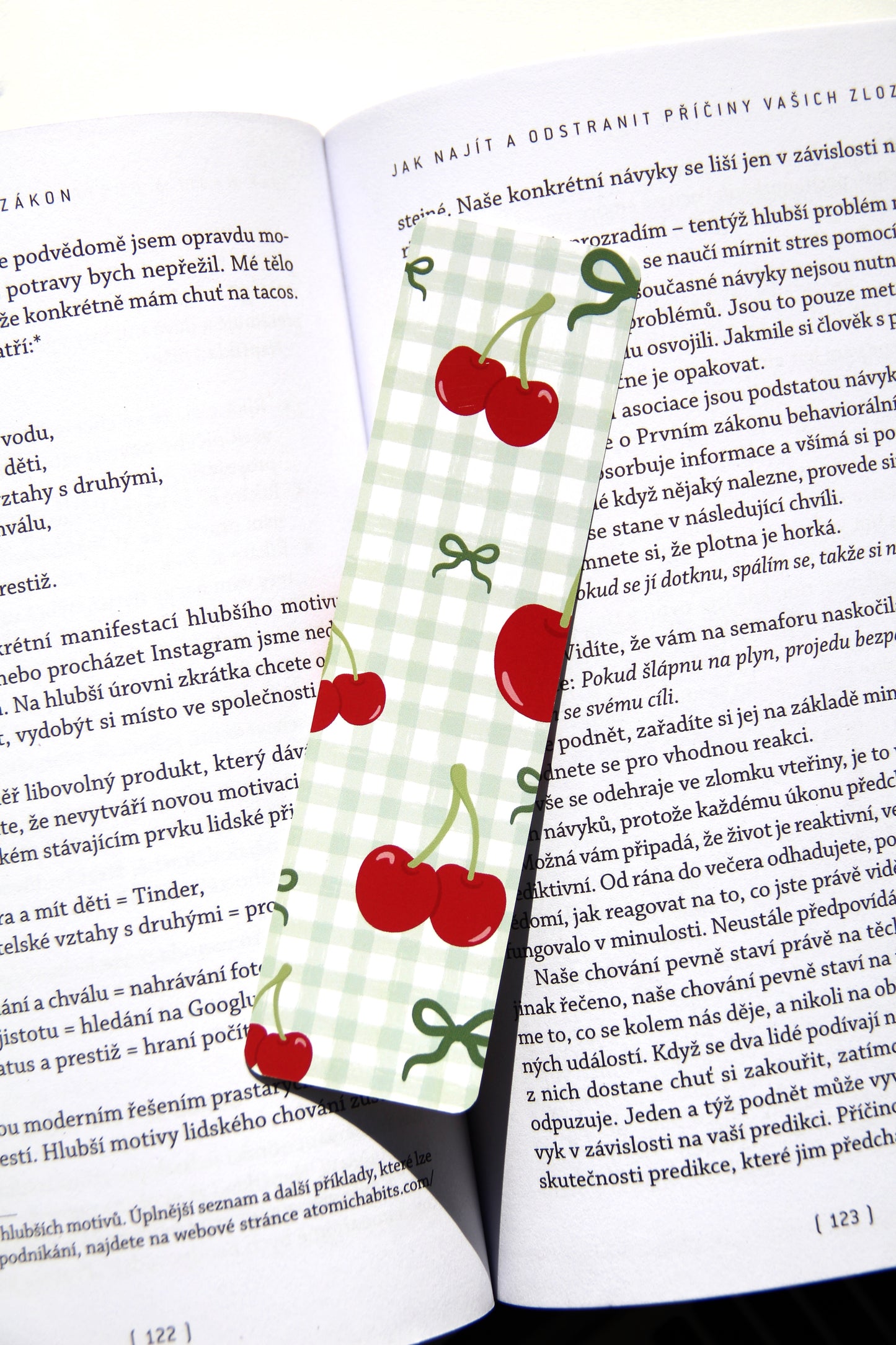 Záložka - Cherries Green