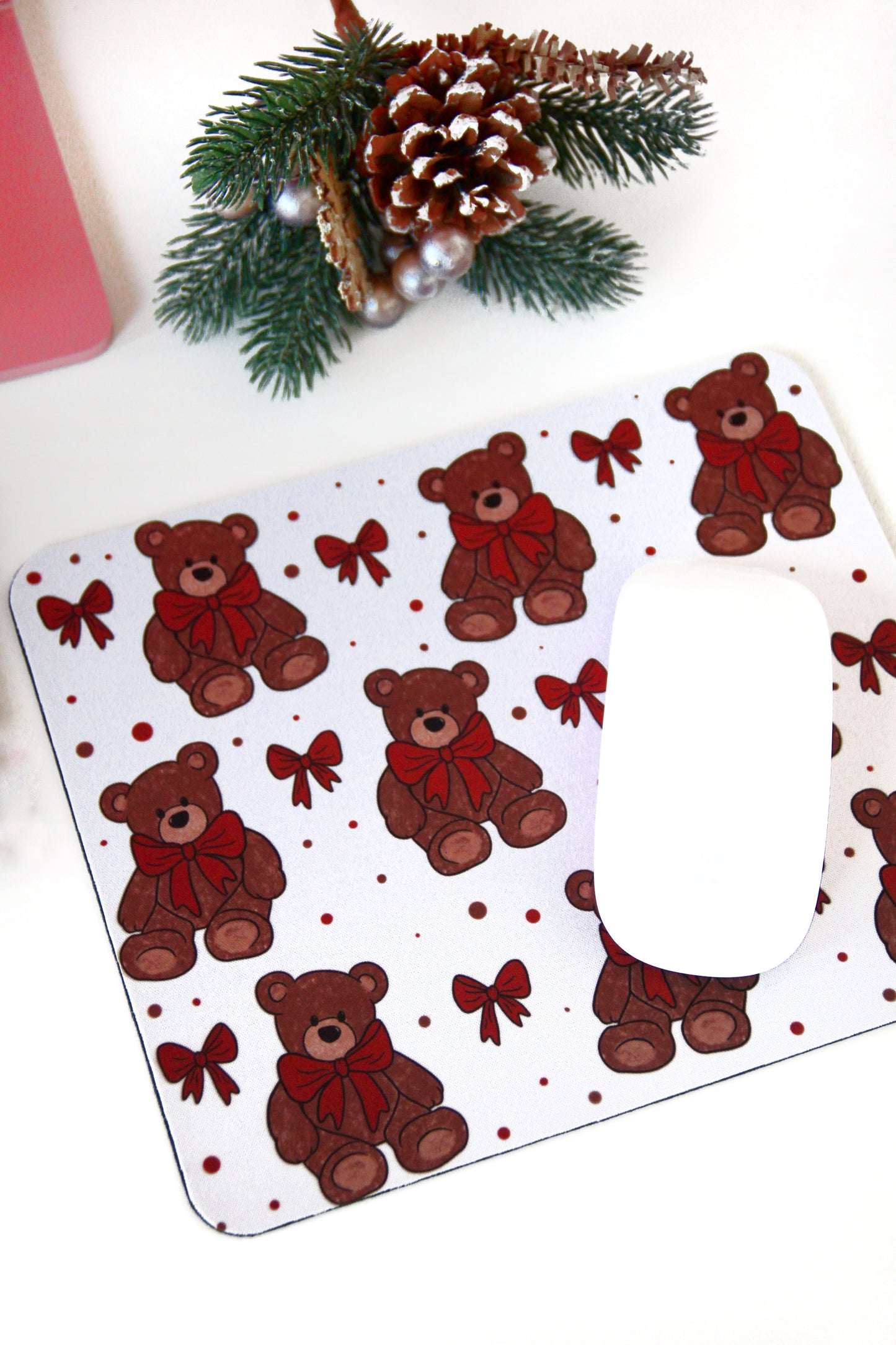 Podložka pod myš - Christmas teddy bear