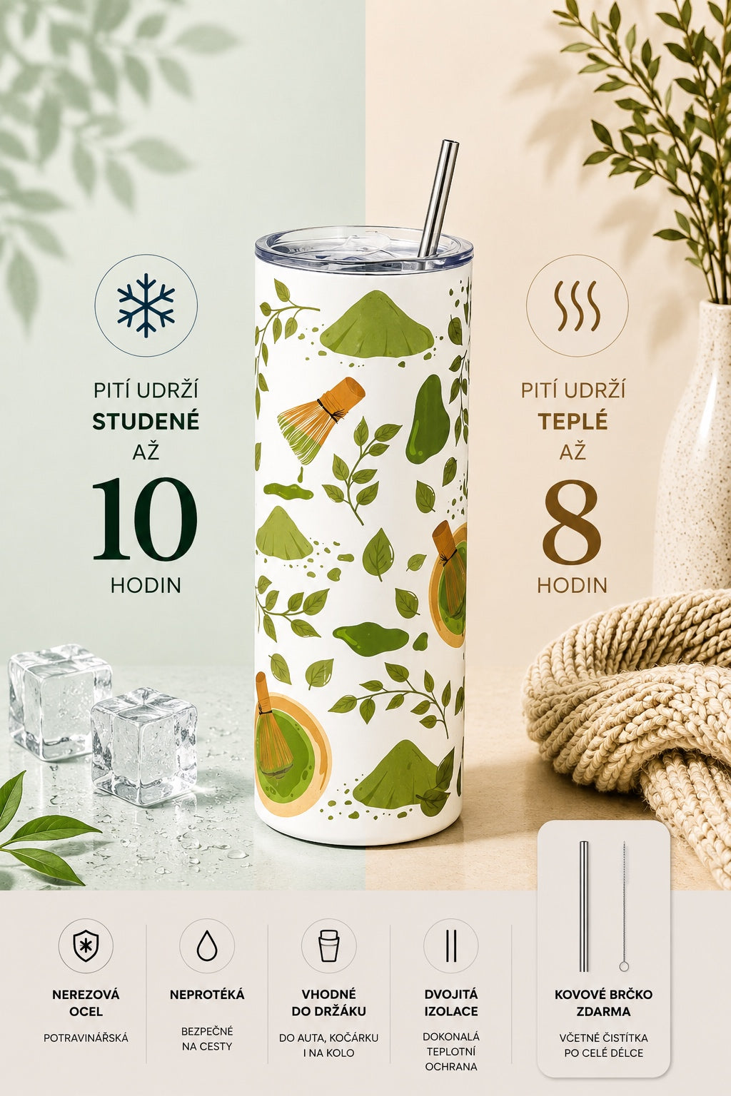 Termo kelímek - Matcha