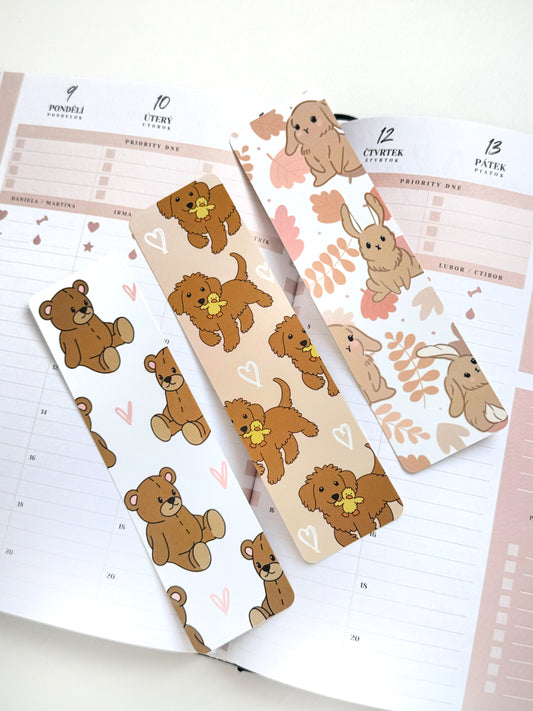 Set 3 záložek - Animals