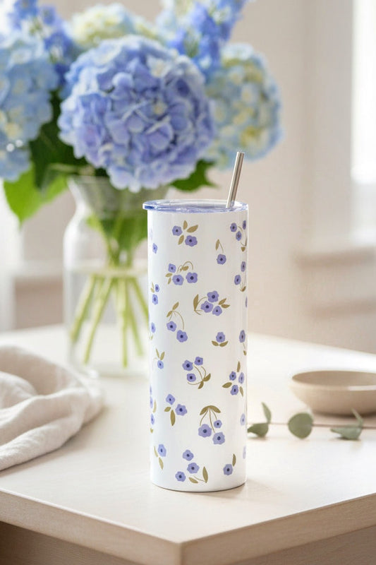 Termo kelímek - Blue flowers