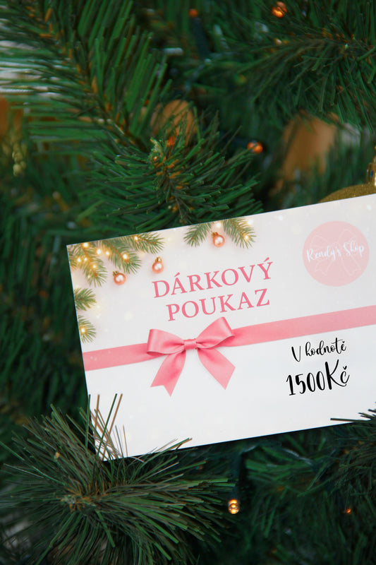 DÁRKOVÁ KARTA 1500Kč